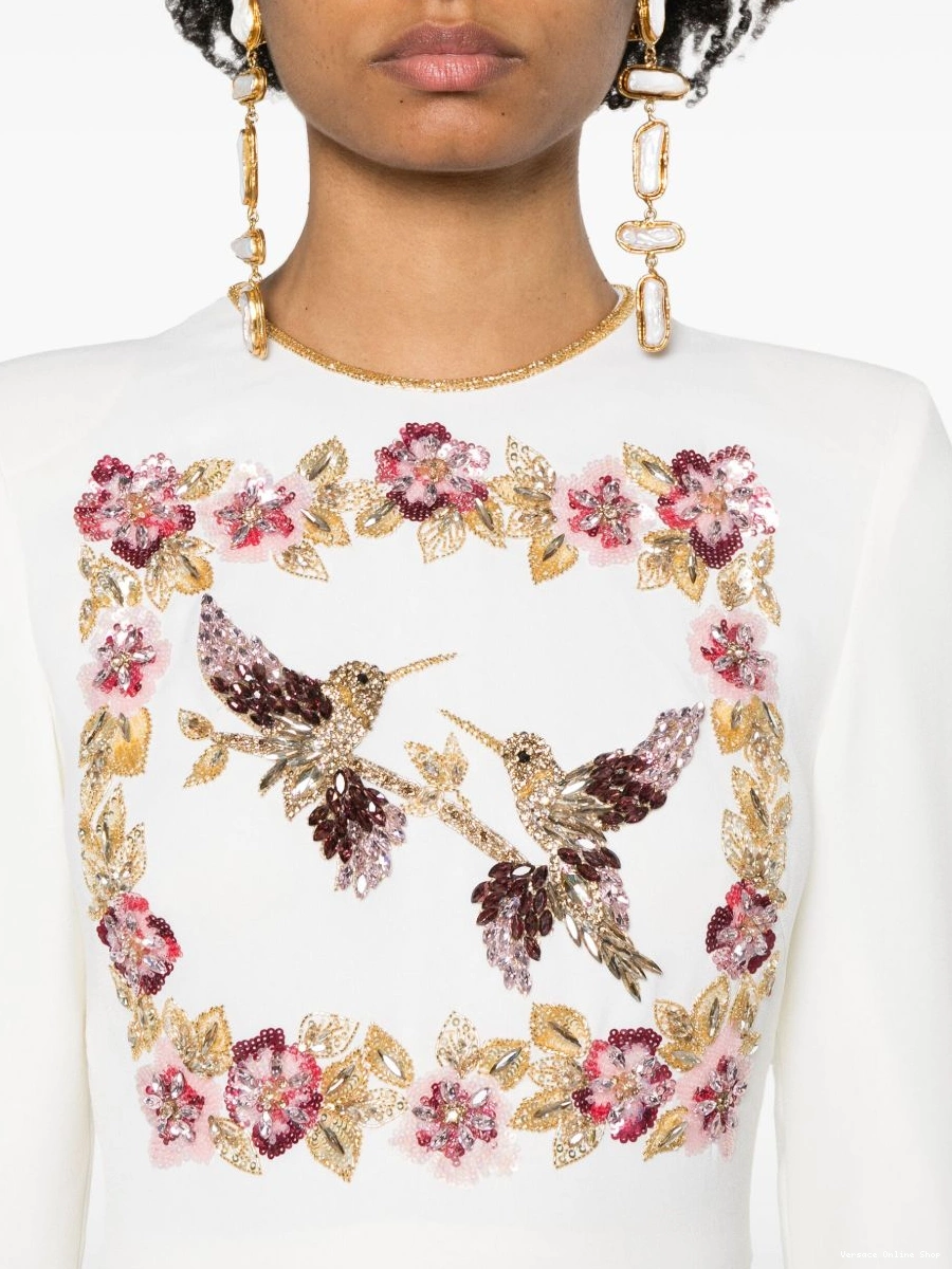 Affordable Women crystal-embellished Versace dress maxi 0720